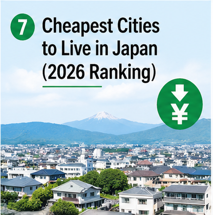 Cheapest cities in Japan 2026 affordable living cost ranking