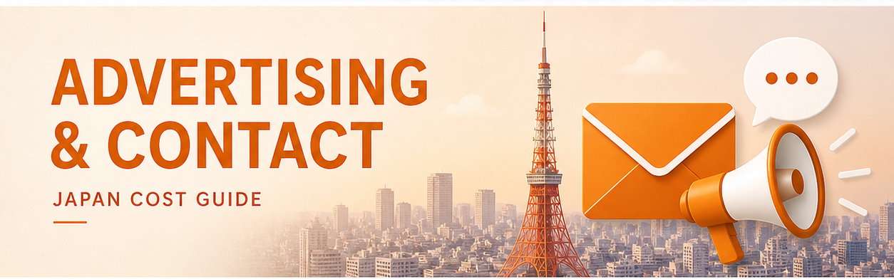 Advertising and Contact Japan Cost Guide for business partnerships, collaborations, and inquiries in Japan