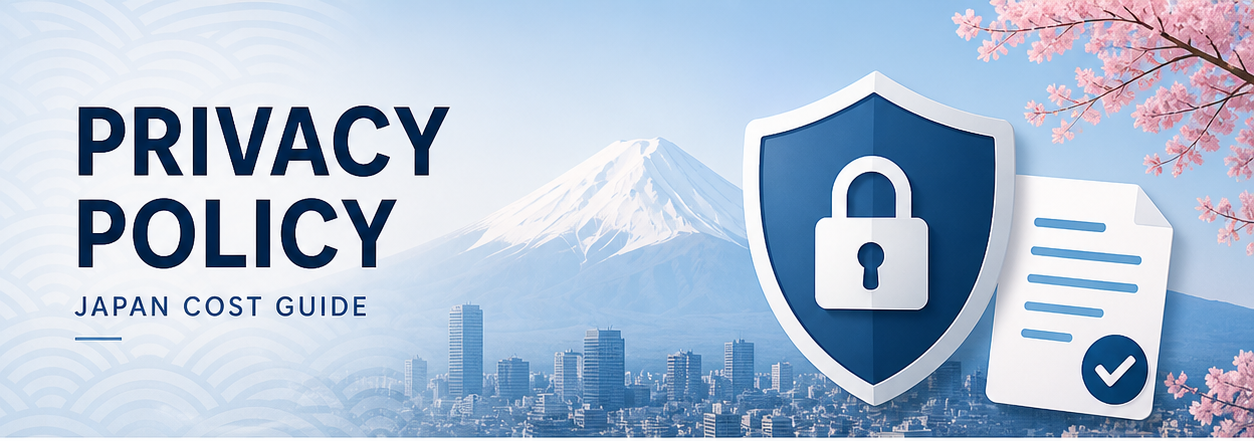 Privacy Policy Japan Cost Guide with secure data protection, user privacy, and information security in Japan